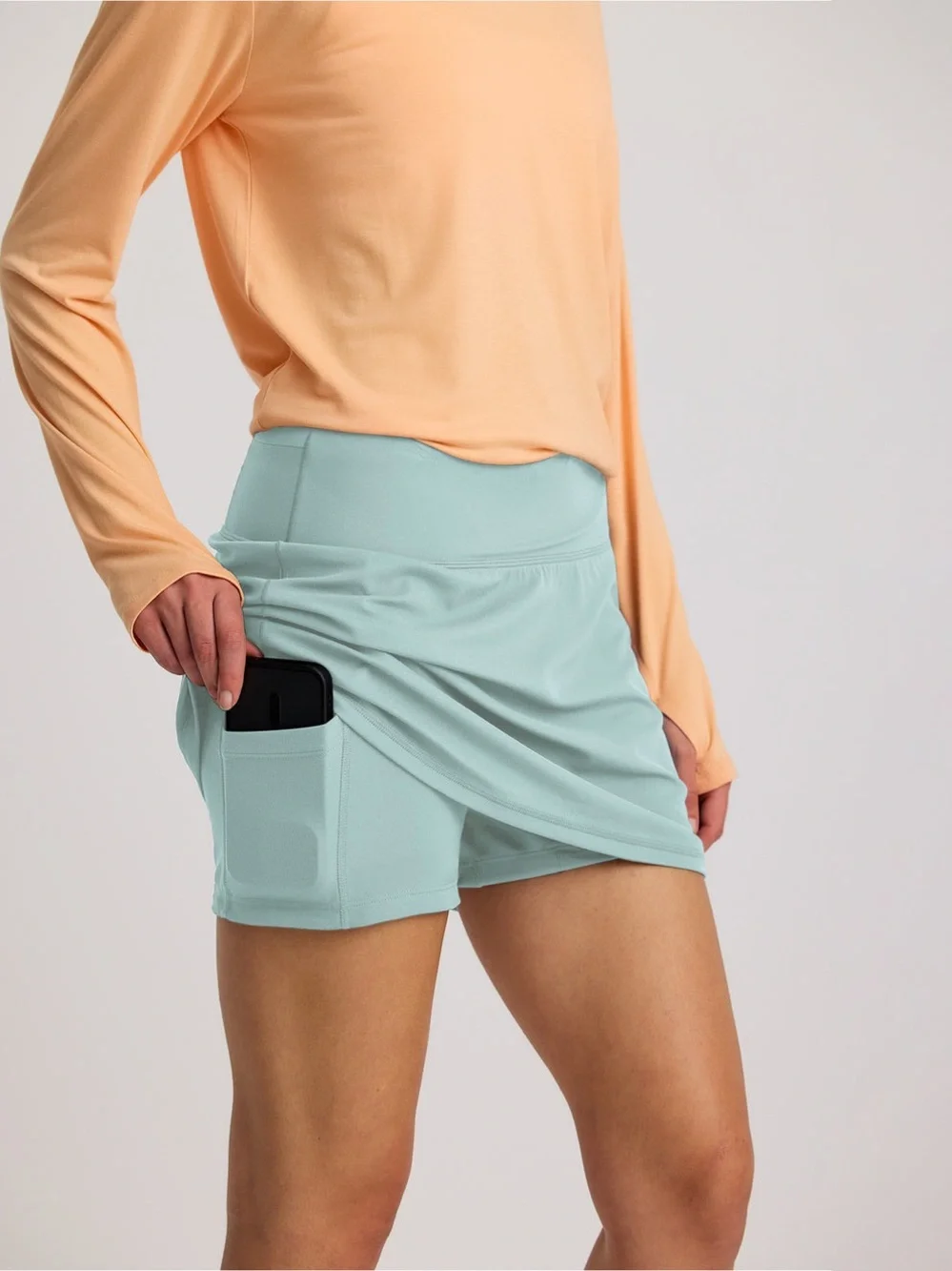 Free Fly light Aqua Women's Skort - Athletic Casual
